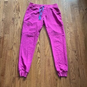 Figs Magenta Scrubs Jogger Pants Women’s Sz Medium Tall